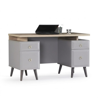 Bureau d'ordinateur Bureau Bureau Bureau pour enfants Bois Gris Table Design