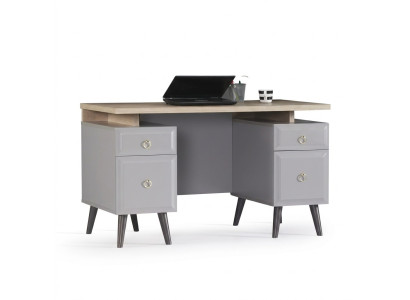 Bureau d'ordinateur Bureau Bureau Bureau pour enfants Bois Gris Table Design