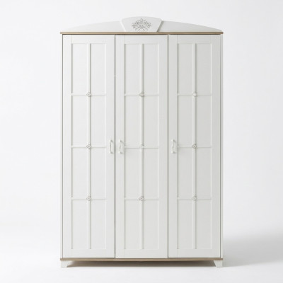 Armoire de design Armoire en bois Meuble en bois Luxe Blanc 3 portes