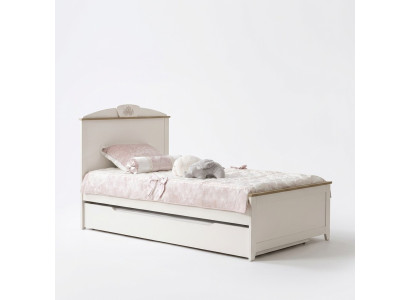 Lit en bois Lit fonctionnel Lit gigogne Lit enfant Lit 120 Bois Blanc nouveau