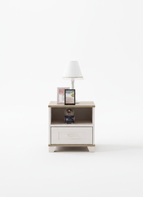 Conception de table de chevet pour enfants Table de chevet console de nuit Chambre d'enfants Bois Blanc