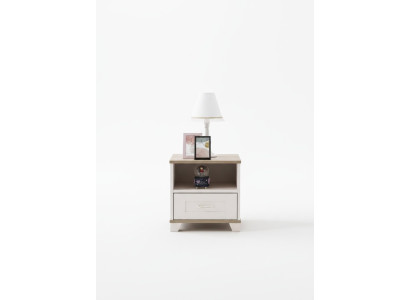 Conception de table de chevet pour enfants Table de chevet console de nuit Chambre d'enfants Bois Blanc