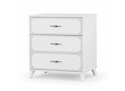 Bahut Commode Armoire En bois Commodes Chambre à coucher Design Blanc Luxe