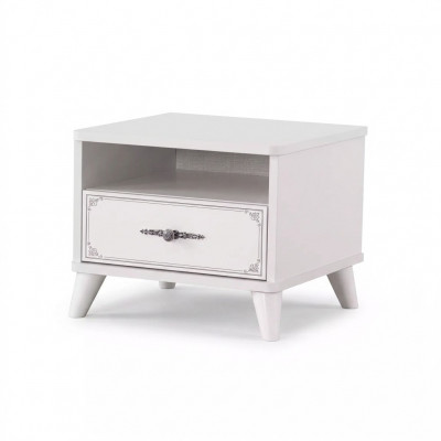 Table de chevet console de nuit Chambre Bois Blanc table de nuit pour enfants de luxe
