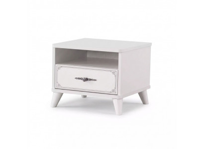 Table de chevet console de nuit Chambre Bois Blanc table de nuit pour enfants de luxe