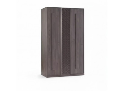 Armoire en bois Armoire de luxe Meuble d'armoire en bois Gris à 3 portes