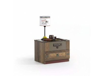 Console de nuit Chambre d'enfants Table de chevet Bois Marron Table de chevet pour enfants de luxe