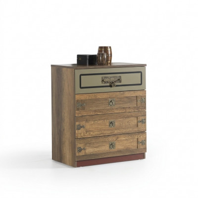 Commode Armoire Bois Commodes Chambre Armoire en bois Marron Design