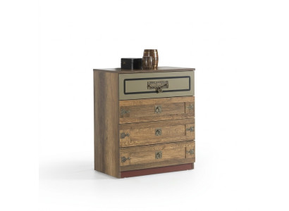 Commode Armoire Bois Commodes Chambre Armoire en bois Marron Design