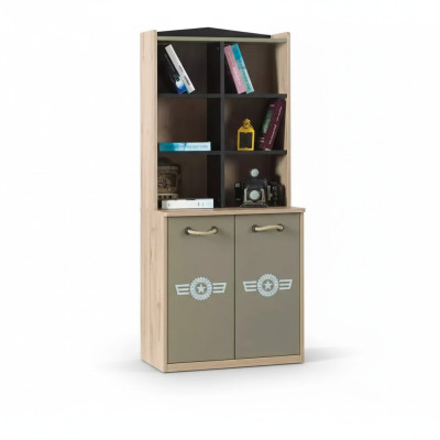 Étagère Armoire Étagère pour enfants Bibliothèque Meubles pour enfants Vert Bois