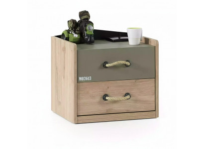 Table de chevet Console de nuit Chambre Bois Barun Table de chevet pour enfants Vert