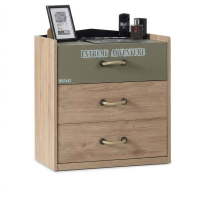 Commode Armoire Bois Commodes Meubles pour enfants Buffet Design Vert Luxe