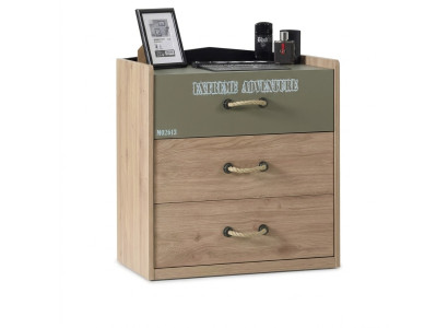 Commode Armoire Bois Commodes Meubles pour enfants Buffet Design Vert Luxe