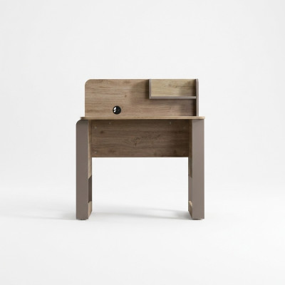 Suite Bureau Table en bois étagère Marron Table de travail pour chambre d'enfants