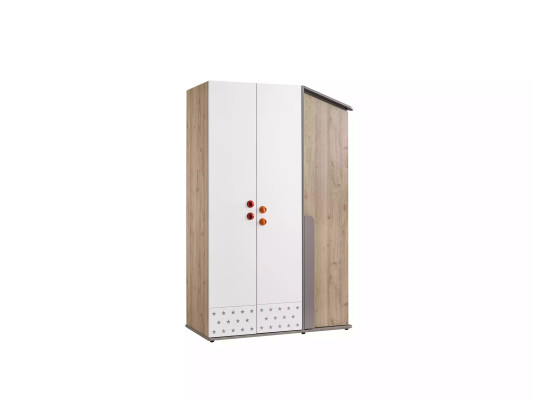 Armoire moderne en bois Armoire Garde-robe Meuble en bois Design à 3 portes Blanc