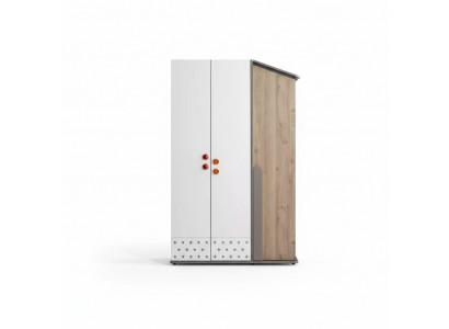 Armoire moderne en bois Armoire Garde-robe Meuble en bois Design à 3 portes Blanc