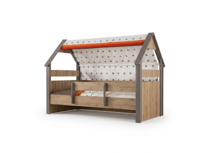 Lit pour enfants Cadre de lit Chambre d'enfants Bois Marron Lits Mobilier pour enfants
