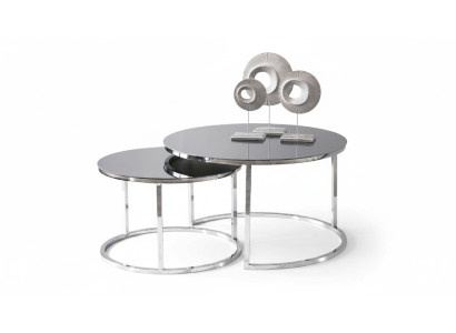 Table basse de luxe ensemble de table d'appoint table basse argent design salon