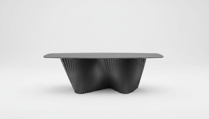 Table de salle à manger de luxe Table à manger Table de cuisine Salle à manger Bois Noir Table