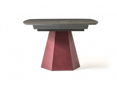 Table à manger Table de cuisine extensible Design Table en bois de luxe Gris
