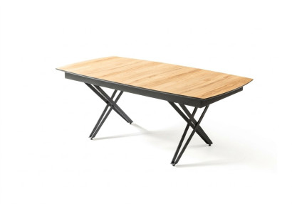 Conception table de cuisine Table de salle à manger Extensible Bois Marron Table Meubles