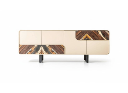 Buffet Commode Commode Beige Bois Mobilier Moderne Armoire Design