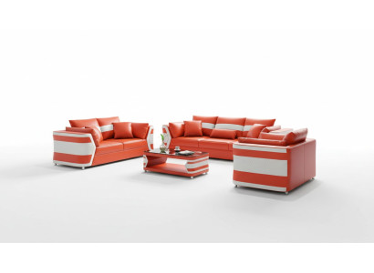 Ensemble de canapé rouge, ensemble de canapé, canapé en cuir, canapé complet et ensemble de canapé 3 pièces