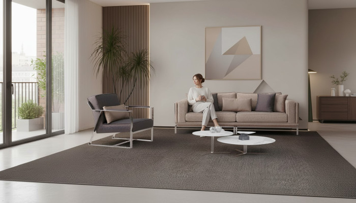 Ensemble de canapé complet et Ensemble de canapé Beige Canapé rembourré Canapé en tissu Canapé 2 pièces