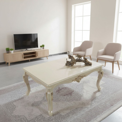 Table basse Table de salon Table d'appoint Consoles Beige Bois Table