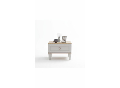 Groupe Table de chevet Consoles Bois Côté Chambre Gris Table de nuit