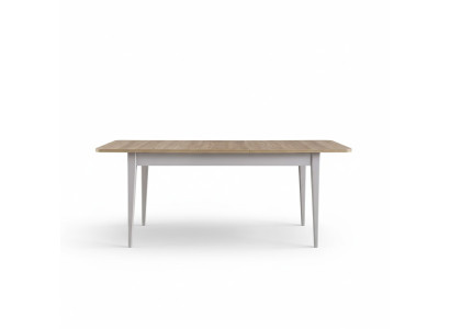 Table à manger Table extensible Table de salle à manger Bois Gris Table de salle à manger