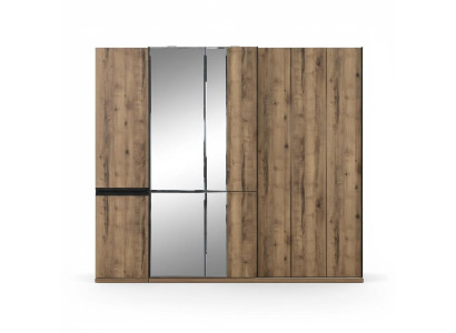 Armoires Armoires penderies Armoire de luxe Marron Bois Miroir Grand