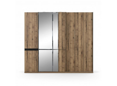 Armoires Armoires penderies Armoire de luxe Marron Bois Miroir Grand