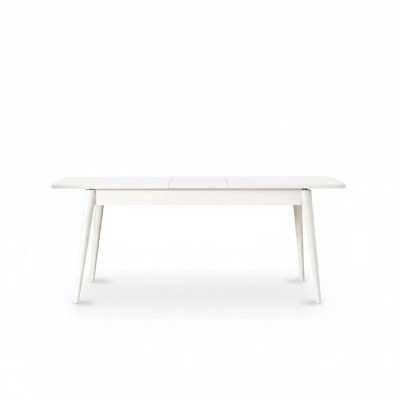 Table de salle à manger Table à manger Table Blanc Salle à manger Bois Extensible Moderne