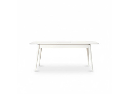 Table de salle à manger Table à manger Table Blanc Salle à manger Bois Extensible Moderne