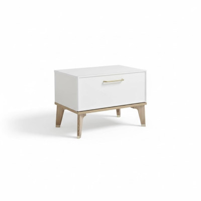 Table de chevet Table de chevet pour enfants Console de nuit Chambre d'enfants Bois Blanc Table