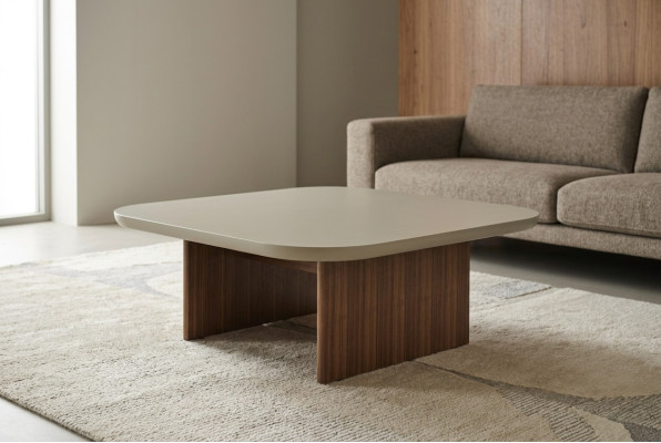 Table basse Table d'appoint Salon Table Gris Bois Design Meubles