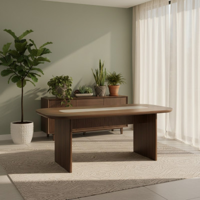 Table de salle à manger Table à manger Table Coin repas Bois Marron Salle à manger 208 cm