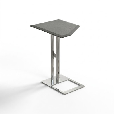 Table d'appoint Table Basse Table de Salon en acier inoxydable argent Mobilier