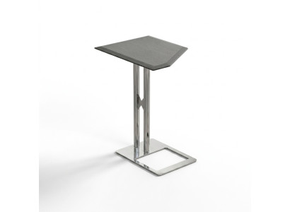 Table d'appoint Table Basse Table de Salon en acier inoxydable argent Mobilier