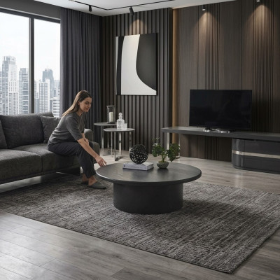 Table basse Table d'appoint Salon Table Gris Bois Design Meubles