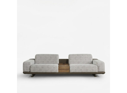Canapé quatre places gris en tissu moderne Canapé en tissu quatre places Rembourré