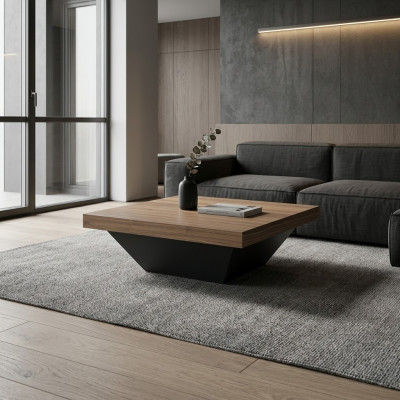 Table basse Table d'appoint Table de salon Table en bois marron Meubles design