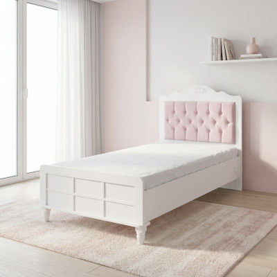 Lit pour enfants Chambre d'enfants Mobilier de chambre d'enfant Bois rose Chesterfield