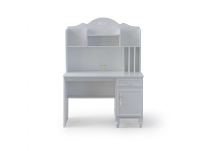 Étagères de bureau moderne Bureau d'ordinateur Bois Blanc Chambre d'enfant Table