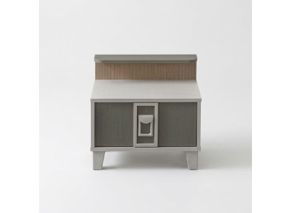 Table de chevet Nachtshrank Consoles Bois Chambre d'enfants Moderne Gris Filles