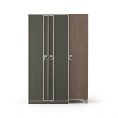Armoire en bois Armoire Armoire pour enfants Armoire Bois Gris Design
