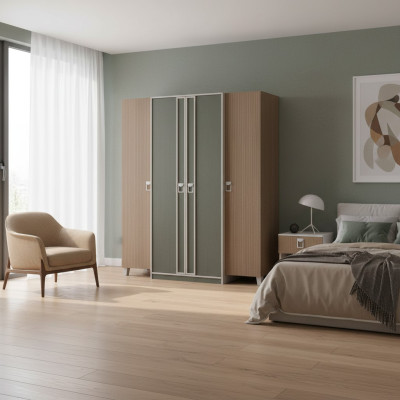 Armoire Armoire Enfants Armoire Bois Gris Armoire en Bois Grande Moderne