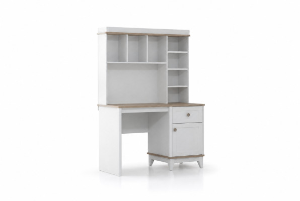Holztisch Schreibtisch Regale Computertisch Holz Weiß Kinderzimmer