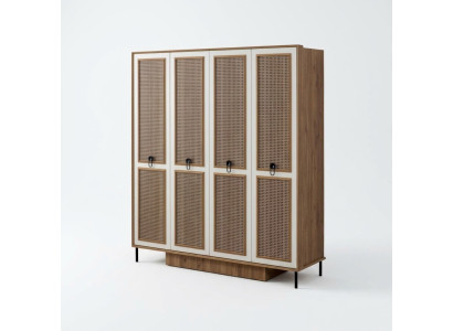 Armoire en bois Armoire Armoire pour enfants Armoire en bois Marron Design